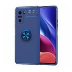 KNY Xiaomi Mi 11X Pro Kılıf Yüzüklü Manyetik Ravel Silikon Lacivert