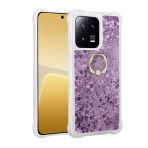 Kny Xiaomi Mi 13 Pro Kilif Sivili Kalpli Hareketli Yuzuklu Milce Kapak Mor