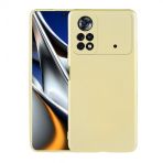 Kny Xiaomi Poco M4 Pro 4G Kilif Ultra Ince Mat Silikon Gold