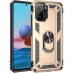 Kny Xiaomi Poco X3 Gt Kilif Ultra Korumali Yuzuklu Manyetik Standli Vega Kapak Gold