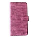 KNY Xiaomi Redmi Note 8 Kılıf Kumaş Desenli Cüzdanlı Standlı Kapaklı Kılıf Bordo