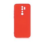 KNY Xiaomi Redmi Note 8 Pro Kılıf Kamera Korumalı İçi Süet Mara Lansman Silikon Kırmızı