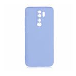 KNY Xiaomi Redmi Note 8 Pro Kılıf Kamera Korumalı İçi Süet Mara Lansman Silikon Mor
