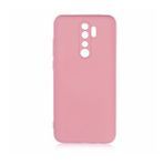 KNY Xiaomi Redmi Note 8 Pro Kılıf Kamera Korumalı İçi Süet Mara Lansman Silikon Pembe