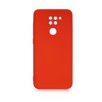 KNY Xiaomi Redmi Note 9 Kılıf Kamera Korumalı İçi Süet Mara Lansman Silikon Kırmızı