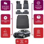 Ko Kaliteoto Bmw 5 Serisi F10 2013 Model Bagaj Havuzu+4d Araca Özel Havuzlu Paspas Takımıı Maxii - Siyah