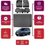 Ko Kaliteoto Fiat Doblo 2024 Model Bagaj Havuzu+4d Araca Özel Havuzlu Paspas Takımıı Maxii - Siyah
