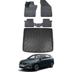 Ko Kaliteoto Fiat Egea Hatchback 2016 Model Tamir Kitli Havuzlu Paspas ve Bagaj Havuzu Bagaj Paspası - Siyah