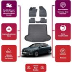 Ko Kaliteoto Fiat Egea Sedan 2021 Model Bagaj Havuzu+4d Araca Özel Havuzlu Paspas Takımıı Maxii - Siyah