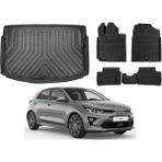 Ko Kaliteoto Kia Rio Hatchback Yeni Logolu 2025 Model 4d Bagaj Havuzu+Paspas Seti Eva Serisi - Siyah