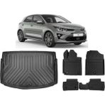 Ko Kaliteoto Kia Rio Hatchback Yeni Logolu 2026 Model 4d Bagaj Havuzu+Paspas Seti Rice Serisi - Siyah