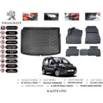 Ko Kaliteoto Peugeot Bipper 2008 Model 3D Bagaj Havuzu+4d Havuzlu Paspas Seti - Siyah