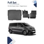 Ko Kaliteoto Peugeot Expert Traveller 8+1 2025 Model Tam Uyumlu Paspas+Bagaj Havuzu Seti Pro - Siyah
