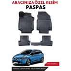 Ko Kaliteoto Renault Clio 4 2016 Model Sporttourer Araca Özel Havuzlu Paspas Takım - Siyah