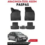 Ko Kaliteoto Renault Megane 2 Sedan 2002 Model Araca Özel Havuzlu Paspas Takım - Siyah