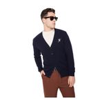 Ko Samui Baskılı Hırka, 2XL, 5003089405, Lacivert, Erkek