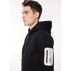 Ko Samui Kapüşonlu Siyah-Beyaz Erkek Sweatshirt, Siyah - Beyaz, M