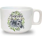 Koala Baskılı Seramik Beyaz Kahve Kupası - 199 ml