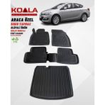 Koala Oto Tekstil Opel Astra J Sedan 2010-2019 3D Havuzlu Paspas ve Bagaj Havuzu - Siyah
