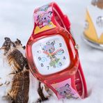 Koala St-303712 Kırmızı Junior Temalı Silikon Kordonlu Çocuk Saati