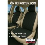 KoalaOtoTekstil Ortopedik Ön 2 Oto Koltuk Mİnderi - Oto Koltuk Kılıfı(Sadece Ön koltuklar içindir)