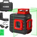 Kobb KBL33G 40 mt Profesyonel Li-Ion Şarjlı 2x90-360 Derece Otomatik Hizalamalı Yeşil Çapraz Çizgi Lazer Distomat