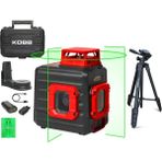 Kobb KBL33GTP 40 mt Profesyonel Li-Ion Şarjlı 2x90-360 Derece Otomatik Hizalamalı Yeşil Çapraz Çizgi Lazer Distomat+Tripod