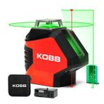 Kobb KBL88G 25 m Profesyonel Yatay 360 Derece ve Dikey Otomatik Hizalamalı Nokta Şakül ve Yeşil Çapraz Çizgi Lazer Distomat