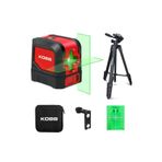 Kobb KBL91GTP 30 m Profesyonel Yatay ve Dikey Otomatik Hizalamalı Yeşil Çapraz Çizgi Lazer Distomat+Tripod