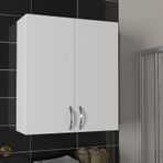 Kobiç 2 Kapaklı Çok Amaçlı Banyo Ve Mutfak Dolabı 70X25X70 Cm beyaz