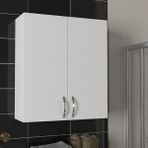 Kobiç 2 Kapaklı Çok Amaçlı Banyo ve Mutfak Dolabı 70X25X70 CM - Renk - Beyaz