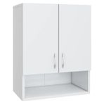 Kobiç 2 Kapaklı Çok Amaçlı Tek Raflı Banyo ve Mutfak Dolabı 50x30x70 cm - Beyaz - BOY 50 CM X EN 30 CM X YÜKSEKLİK 70 CM