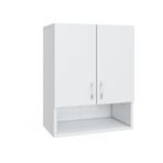 Kobiç 2 Kapaklı Çok Amaçlı Tek Raflı Banyo Ve Mutfak Dolabı 60x30x70 Cm Beyaz