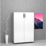 Kobiç Dosya Dolabı Tam Kapak 80 x 35 x 115 cm - Beyaz