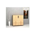 Kobiç Dosya Dolabı Tam Kapak 80x35x80 Cm Meşe