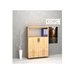 Kobiç Dosya Dolabı Yarım Kapak 80x35x115 Cm Meşe