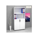 Kobiç Dosya Dolabı Yarım Kapak 80x35x150 Cm Beyaz