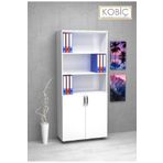 Kobiç Dosya Dolabı Yarım Kapak 80X35X185 cm - Beyaz