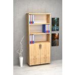 KOBİÇ DOSYA DOLABI YARIM KAPAK 80X35X185 CM (MEŞE)