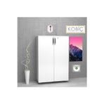 Kobiç KobiÇ OfiS Dosya Dolabi KiLiTli Tam Kapak Mdflam Dolap 70X35X115 Cm (Beyaz)