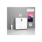 Kobiç KobiÇ OfiS Dosya Dolabi KiLiTli Tam Kapak Mdflam Dolap 70X35X80 Cm (Beyaz)