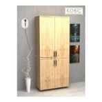 Kobiç KobiÇ OfiS Dosya Dolabi KiLiTli Tam Kapak Suntalam Dolap 70X35X185 Cm (Meşe)