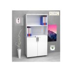 Kobiç KobiÇ OfiS Dosya Dolabi KiLiTli Yarim Kapak Mdflam Dolap 70X35X150 Cm (Beyaz)