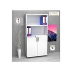 Kobiç KobiÇ OfiS Dosya Dolabi KiLiTli Yarim Kapak Mdflam Dolap 80X35X150 Cm (Beyaz)