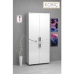 Kobiç Ofis Dosya Dolabı Kilitli Tam Kapak Suntalam Dolap 70X35X185 Cm (Beyaz)