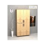 Kobiç Ofis Dosya Dolabı Kilitli Tam Kapak Suntalam Dolap 80X35X150 Cm (Meşe)