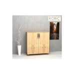 Kobiç Ofis Dosya Dolabı Tam Kapak Suntalam Dolap 80X35X80 Cm (Meşe)