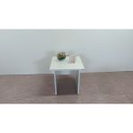 Kobiç Ofis Sehpası 45 x 45 x 45 cm - Beyaz