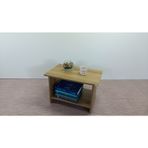 KOBİÇ RAFLI OFİS SEHPASI 60X45X45 CM (MEŞE)