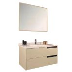 Kobos Eylül 100 Cm Banyo Dolabı Seti Vanilla Grey
